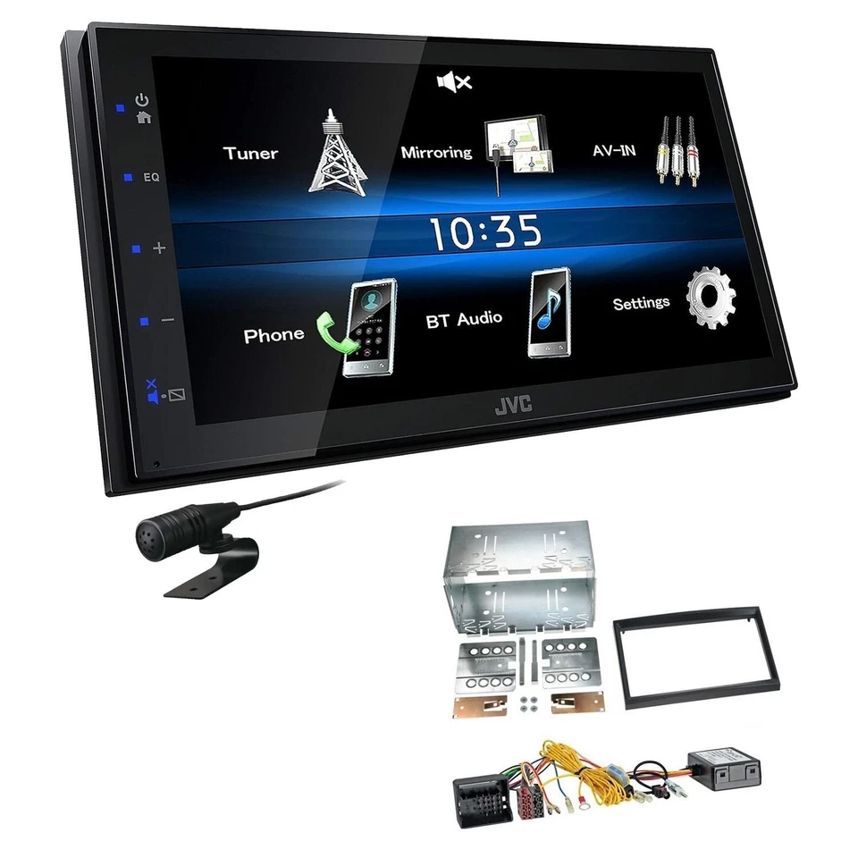 JVC Autoradio Touchscreen Bluetooth für Peugeot 207 ab 2005 schwarz inkl Canbus - Bild 1 von 4