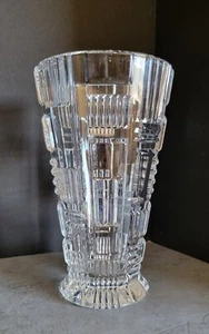 Waterford Marquis Kristallvase abwechselnd geriffelte & glatte Platten 8" - Bild 1 von 7