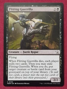 Magic The Gathering MARCH OF THE MACHINE FLITTING GUERRILLA black card MTG - Bild 1 von 2