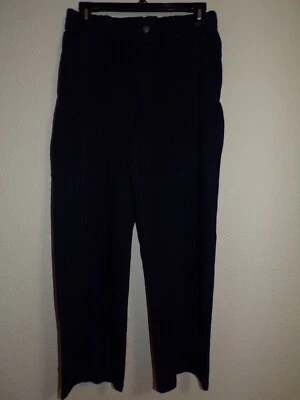 HUE Dark Wash Navy Pants/Jeans W/Wide Elastic Waistband & Pockets - Size S - Image 1 of 4