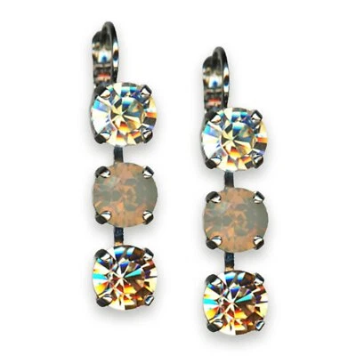 Pendientes de Mariana Mujer Exquisitos Cristales de Swarovski Dorados y Ópalos Foto 1 de 4