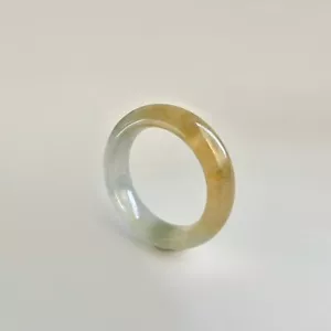 【KATHY JADE】【BEST BUY】Icy Emerald With Yellow Jadeite Ring《US SIZE:10》《Grade A》 - Picture 1 of 2