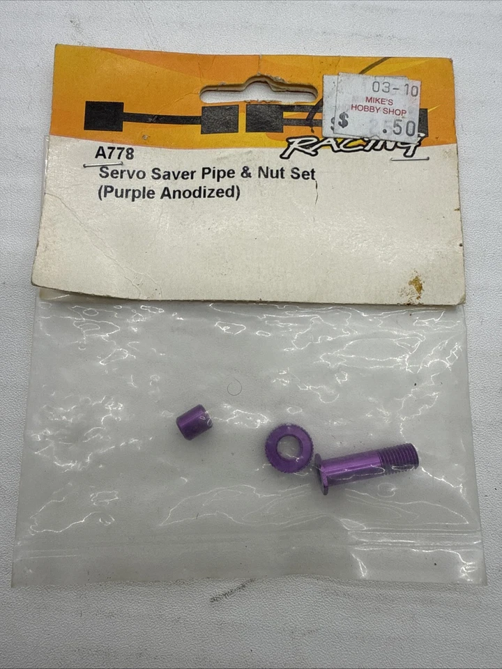 HPI Racing A778 Servo Saver Pipe & Nut Set ~ Purple Anodized Aluminum B32 - Image 1 of 1