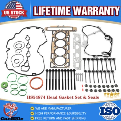 Juego de juntas de culata HS54874 con sello para Chevrolet Equinox GMC Terrain 2010-2017 2,4 L Foto 1 de 4