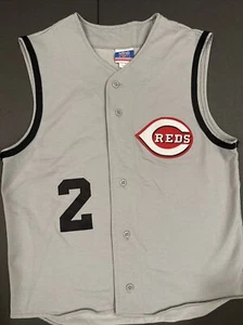CINCINNATI REDS GRAU WESTE STIL BUTTON-DOWN JERSEY Größe Small - Bild 1 von 12