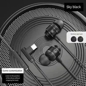 Type C Plug Earphones Earbuds Wired Headphones For Gaming Music & Work - Picture 1 of 2