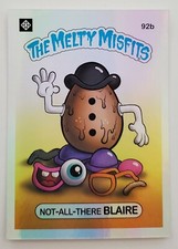 Melty Misfits Series 3 92b Not All There Blaire Foil Card Sticker Buff Monster