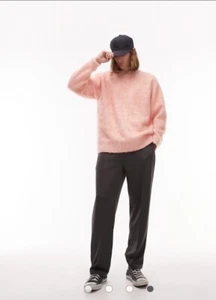 Topman Men’s Brushed Pink Sweater Small - Picture 1 of 12