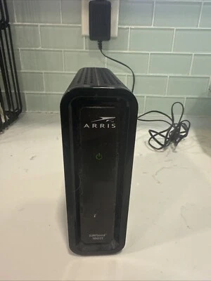 ARRIS SURFboard Cable Modem Router w/ Power Cable - Model SB6121 - Black - Image 1 of 3