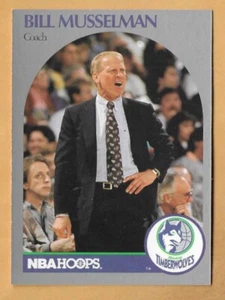 Bill Mustelman Minnesota Timberwolves #320 NBA Hoops 1990-91 - Imagen 1 de 2