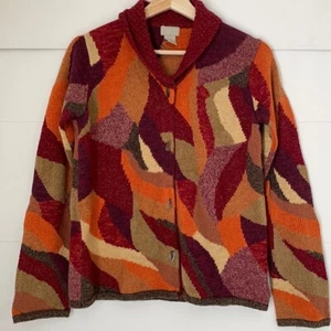 Sigrid Olsen Sport Colorblock Cardigan Sweater * Size XS * EUC - Picture 1 of 7