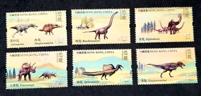 *ENVÍO GRATUITO Hong Kong Dinosaurios 2022 Prehistórico (sello) MNH *repujado *inusual Foto 1 de 4