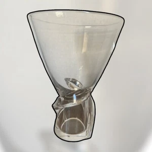 VINTAGE SIGNED STEUBEN CLEAR CRYSTAL ART GLASS VASE 6 1/2 “ - Picture 1 of 8