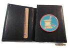  SMOOTH QUALITY BLACK LEATHER TRIFOLD WALLET RX PHARMACIST DRUGGIST NEW