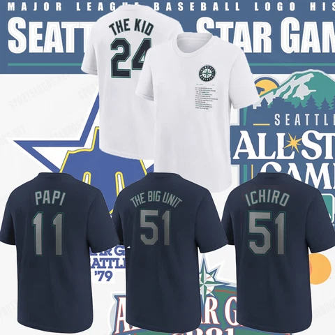 Ichiro Suzuki, Randy Johnson, Ken Griffey Jr, Edgar Seattle Mariners Shirt S-5XL Cover