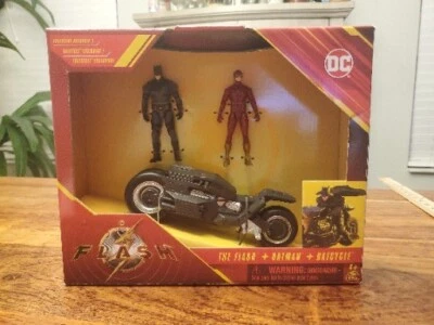 Spin Master DC Comics The Flash Movie - The Flash and Batman With Batcycle 3 шт. - Изображение 1 из 4