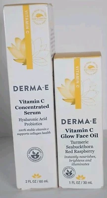 DERMA-E Vitamin C Duo Concentrated Serum (2 fl.oz.) & Glow Face Oil (1 fl.oz.) - Image 1 of 4