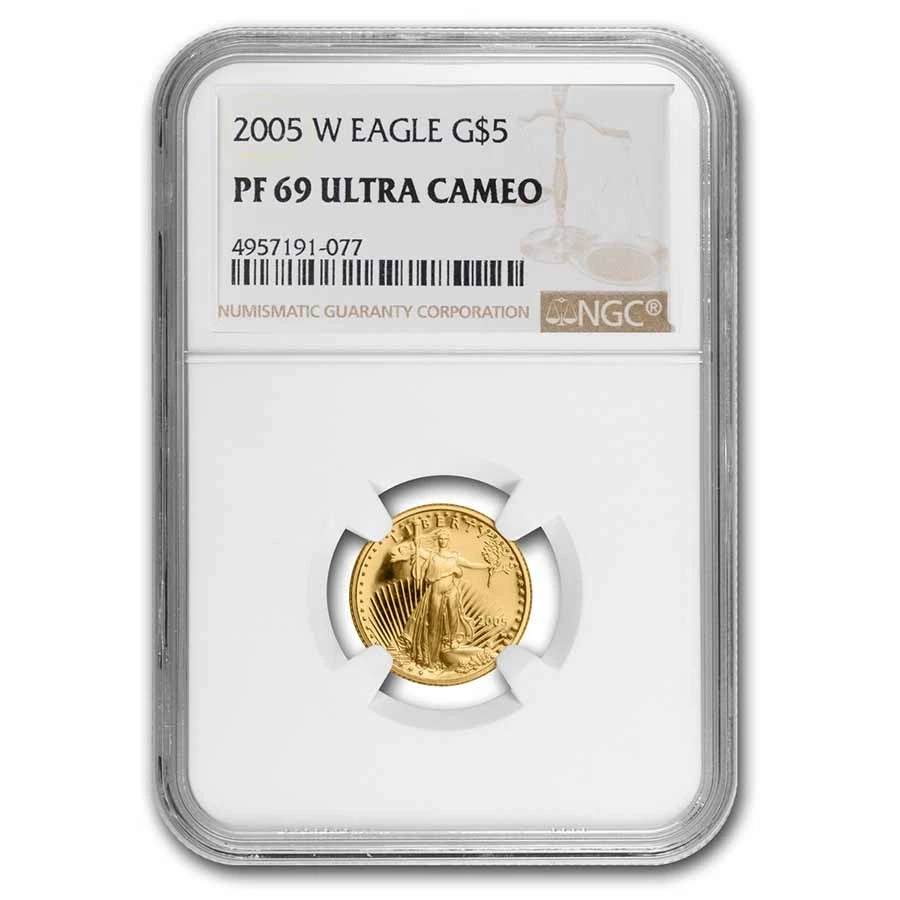 2005-W 1/10 oz Proof American Gold Eagle PF-69 NGC - Image 1 of 3