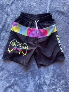 Kinder Jungen Schwarz Hai Badehose Größe 8Y - Bild 1 von 6