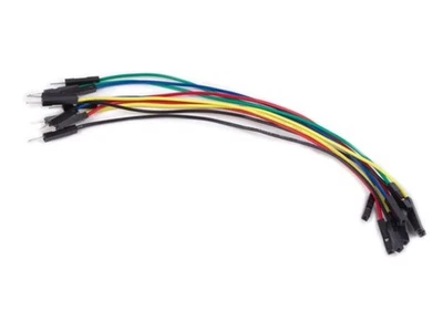 Velleman Câbles de raccordement, 1 broche, mâle à mâle, 15 AWG, ensemble de 10 - Photo 1/2