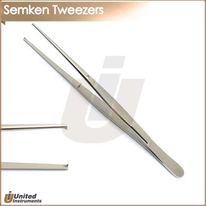 New Semken Kocher Tweezer Surgical Cotton Dressing Tissue Thumb Toothed Forceps - Picture 1 of 3