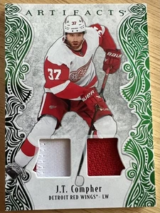 2025-26 Upper Deck Artifacts JT Compher Emerald Materials 05/65 #79 Detroit - Picture 1 of 2