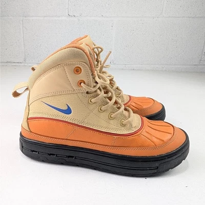 Nike Youth Size 4 ACG High Top Woodside II High Sesame/Game Royal 524872-201 - Image 1 of 4