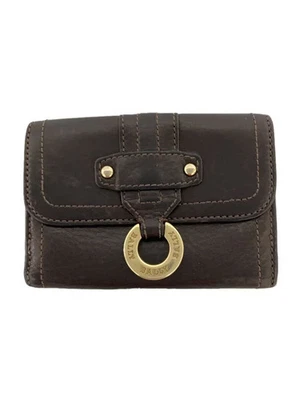 Cartera de cuero BALLY triple plegable BRW para mujer Foto 1 de 4