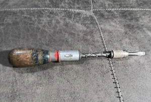 VINTAGE Stanley Handyman Yankee No.133H USA Screwdriver Spiral Ratchet (8" Long) - Bild 1 von 13