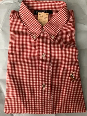 Polo by Ralph Lauren Boys Size 18 Long Sleeve Gingham Shirt - Image 1 of 4