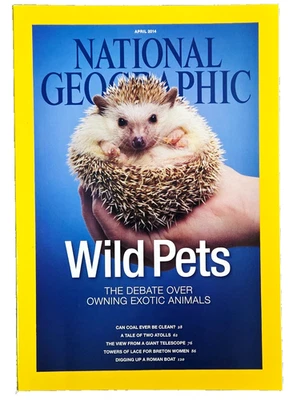 OWNING A HEDGEHOG AS A PET APRIL 2014 NATIONAL GEOGRAPHIC MAGAZINE - Image 1 of 4