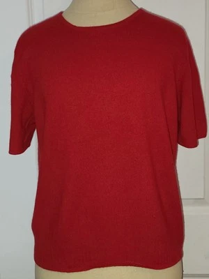 Blusa suéter Preston & And York para mujer roja de lana de cachemir talla L grande Foto 1 de 4