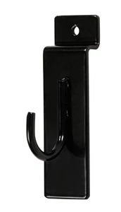SSWBasics Black Slatwall Accessories Display Hook Set - Pack of 25 Durable - Picture 1 of 2