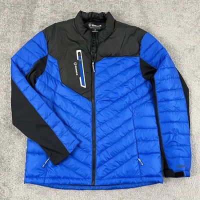 Chaqueta Sunice Franz Para Hombre Grande Azul Negro Puffer Térmica 3M Uline Logo Cremallera Completa Foto 1 de 4
