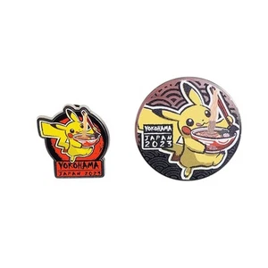 Pokemon 2023 Yokohama World Championships Japan Pikachu Pin & Coin - Picture 1 of 5