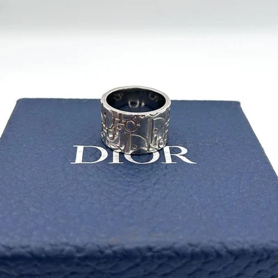 Anillo Dior Trotter Vintage Plata Ag925 Talla 12 Usado Japón Foto 1 de 4