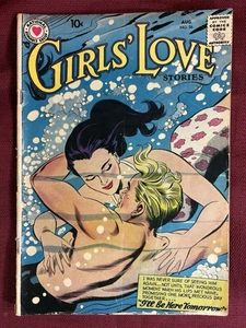 GIRLS LOVE STORIES #56 SIGNAL COMICS 1958 GOLDEN AGE ROMANCE LOVE - BUONO - Foto 1 di 9