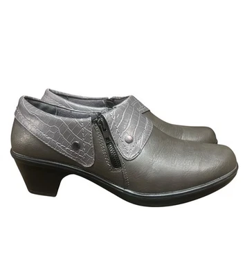Botín Easy Street Comfort Wave Darcy gris cremallera lateral para mujer talla 12 W Foto 1 de 4