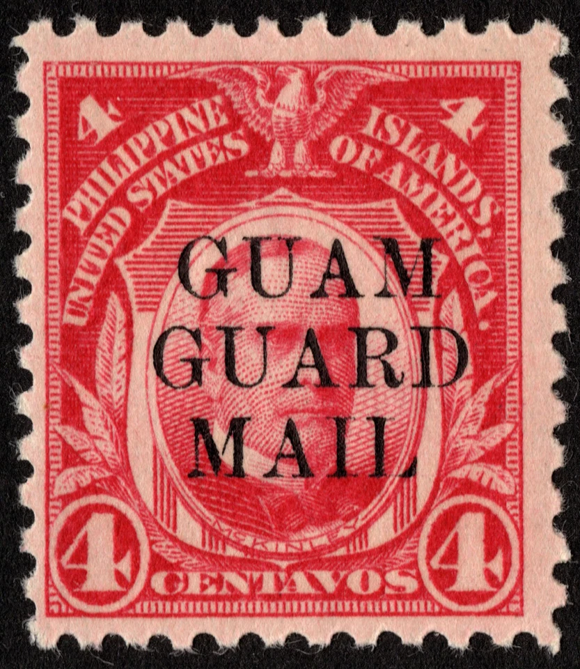 Guam Stamp Scott # M6 Mint - 4 Cents Carmine w/ Black Guam Guard Mail Overprint - Image 1 of 1