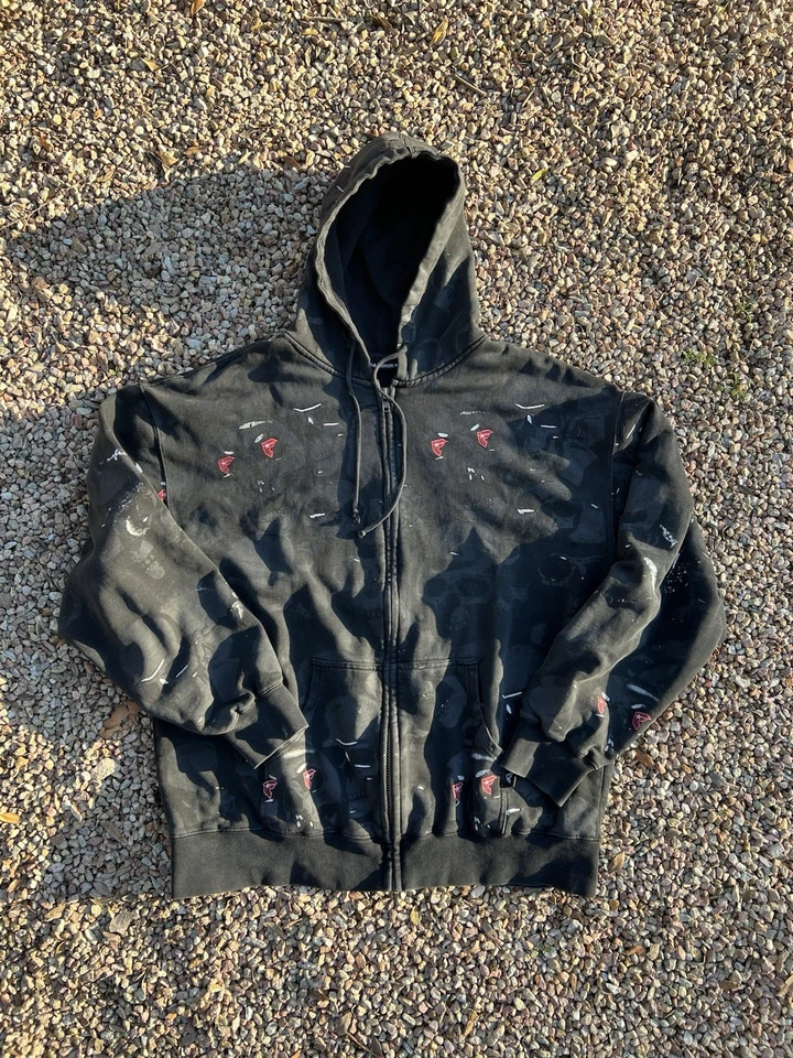 Sudadera con capucha con cremallera Famous Stars & Stripes Skulls  Foto 1 de 4