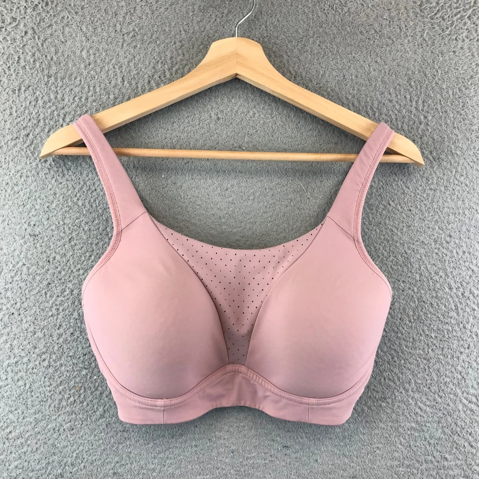 Sujetador deportivo Lululemon DD34 soporte ligero ropa deportiva rosa Foto 1 de 4