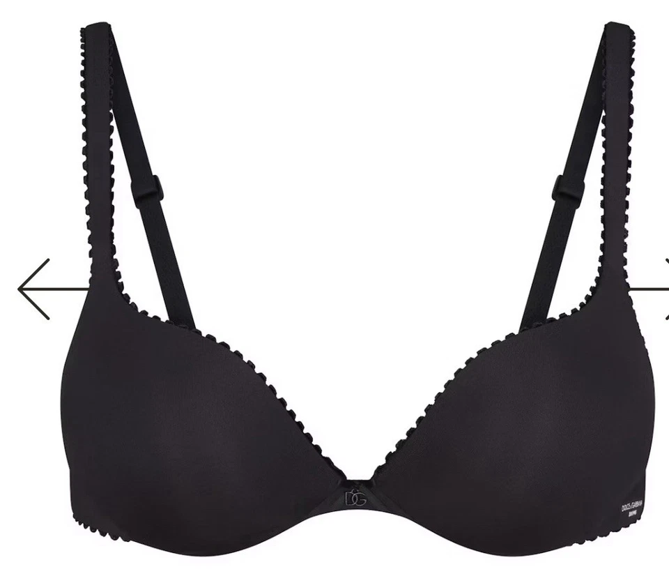 Dolce Gabanna x SKIMS - Sujetador Pushup Lágrima Definitivo - Ónix Talla 32B Foto 1 de 1