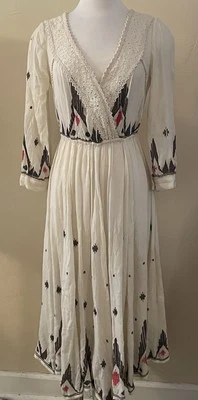 Free People New Romantics Splendor In The Grass Midi Dress Gauzy Size XS Boho - Image 1 of 4
