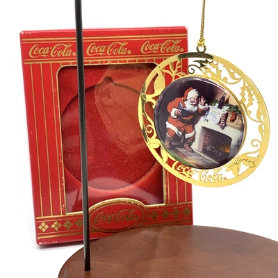 1996 Coca-Cola "Please Pause Here" Ornament Sundblom Limited Edition w/Box Vtg - Image 1 of 4