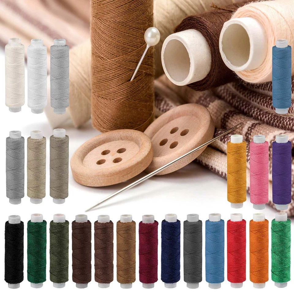 MADDMA 5x50m Leinen Garn Leinenzwirn Flachs Nähfaden robust strapazierfähig Farbwahl