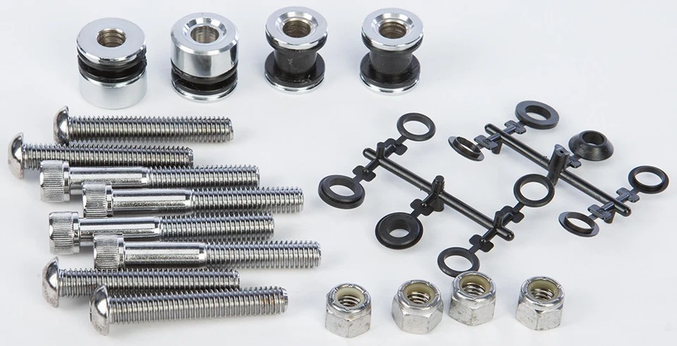 Kit de herrajes de acoplamiento de barra Sissy de disco duro (cromo) modelos Harley Softail 1984-99 Foto 1 de 1