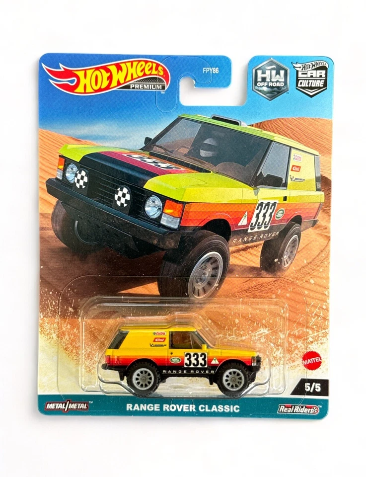 Hot Wheels Range Rover Classic yellow #5 5/5 - 2023 Car Culture: HW Off Road - Image 1 of 1