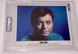 DeForest Kelley "Bones" Star Trek Original TV Series Signed 8x10 Auto Photo PSA - Picture 1 of 5