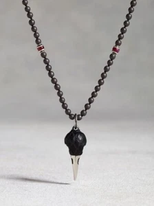 John Varvatos Raven Head Necklace Pendant. - Picture 1 of 10
