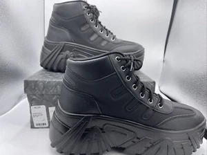 Tenis de diseñador gótico de rock con plataforma Azalea Wang Atlanta negras S: 11 - Imagen 1 de 24